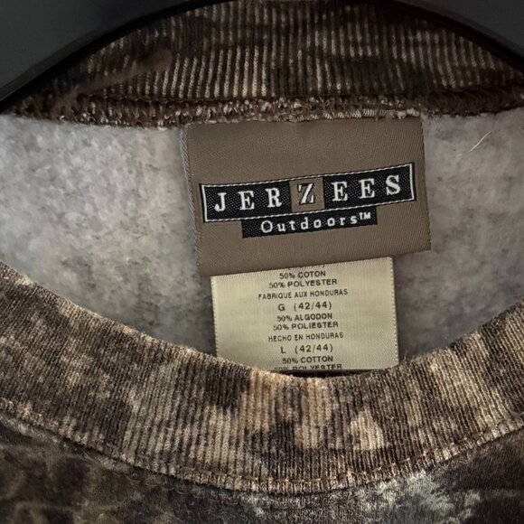 Mossy Oak X Jerzees Outdoor Camo Sweatshirt | Size Large - Picture 3 of 3